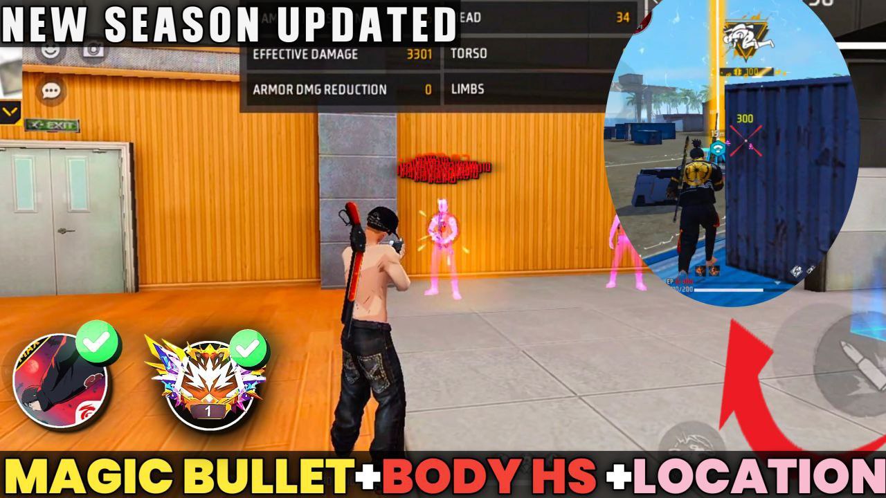 MAGIC BULLET + BODY HEADSHOT + LOCATION FREE FIRE MAX HACK